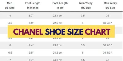 chanel sizing shoes|Chanel slingback size chart.